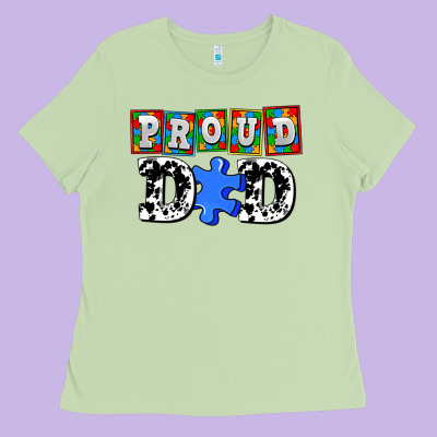 Proud Dad Ladies Tee Designed By Adodesignshop