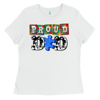White proud dad Ladies Tee - AdoDesignShop