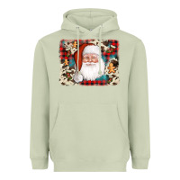 Matcha cowhide santa cookie socks background Heavyweight Hoodie - AdoDesignShop