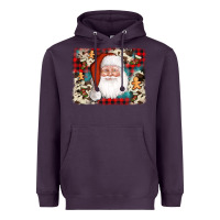 Plum cowhide santa cookie socks background Heavyweight Hoodie - AdoDesignShop