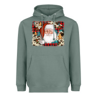 Sage cowhide santa cookie socks background Heavyweight Hoodie - AdoDesignShop