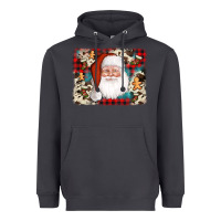 Smoke cowhide santa cookie socks background Heavyweight Hoodie - AdoDesignShop