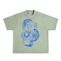 Oil Green blue dragon Urban Heavy Tee - RanaPortraitStore