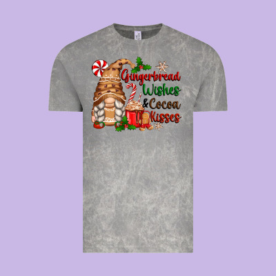 Gingerbread Wishes And Cocoa Kisses Vintage Tee Designed By Zillion Design Studio