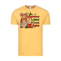 Vintage Mustard gingerbread wishes and cocoa kisses Vintage Tee - Zillion Design Studio