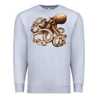 Heather Grey octopus Premium Sweatshirt - LillyAllenDesigns