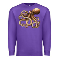Purple octopus Premium Sweatshirt - LillyAllenDesigns
