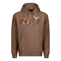 Chestnut faith with praying hands Premium Hoodie - NancyCooperArtShop