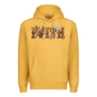 Mustard faith with praying hands Premium Hoodie - NancyCooperArtShop