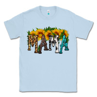 Dusty Blue mama with sunflower Classic Tee - HRA Design Shop