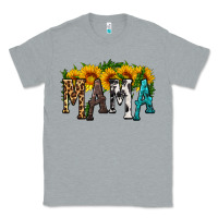 Heather Grey mama with sunflower Classic Tee - HRA Design Shop