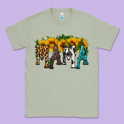 Mama With Sunflower Classic Tee Designed By Hra Design Shop