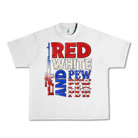 Lunar Rock red white and pew pew pew Urban Heavy Tee - texasbilliewilder