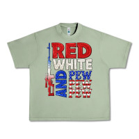 Oil Green red white and pew pew pew Urban Heavy Tee - texasbilliewilder