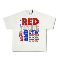 Pistachio red white and pew pew pew Urban Heavy Tee - texasbilliewilder