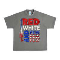Tornado red white and pew pew pew Urban Heavy Tee - texasbilliewilder