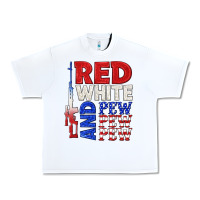 White red white and pew pew pew Urban Heavy Tee - texasbilliewilder