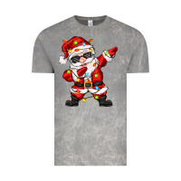 Cloud Rock dabbing santa with christmas lights Vintage Tee - Zillion Design Studio