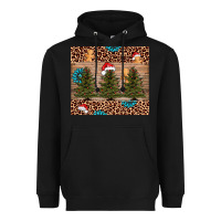 Black Christmas trees leopard Heavyweight Hoodie - AdoDesignShop