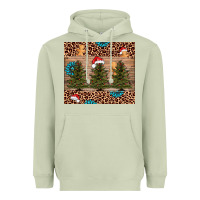 Matcha Christmas trees leopard Heavyweight Hoodie - AdoDesignShop