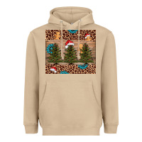 Mushroom Christmas trees leopard Heavyweight Hoodie - AdoDesignShop