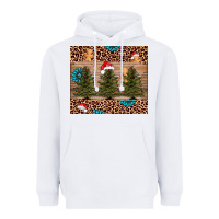 White Christmas trees leopard Heavyweight Hoodie - AdoDesignShop