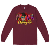 Burgundy mama chingona Long Sleeve Tee - CTS Tumbler Store