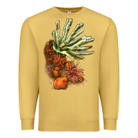 Antique Gold Coral Reef Premium Sweatshirt - LillyAllenDesigns