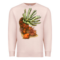 Pale Pink Coral Reef Premium Sweatshirt - LillyAllenDesigns
