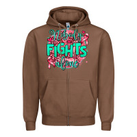 Chestnut nobody fights alone Zipper Hoodie - AdoDesignShop