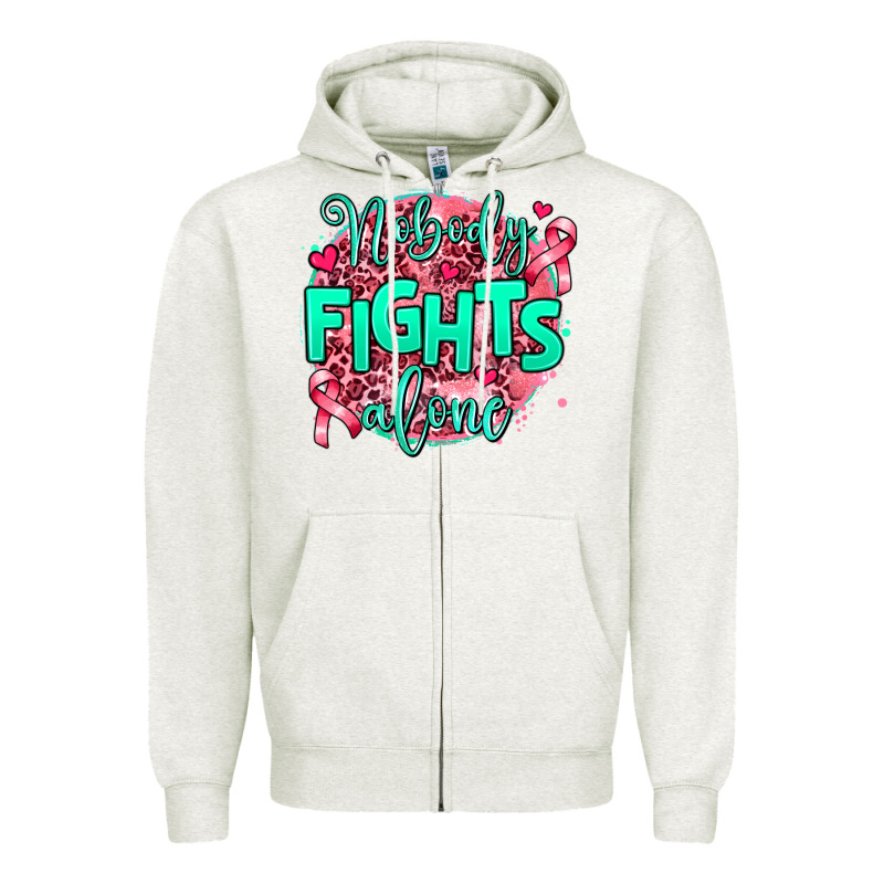 Nobody Fights Alone Zipper Hoodie by AdoDesignShop | Teevron