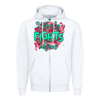 White nobody fights alone Zipper Hoodie - AdoDesignShop