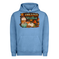 Pigment Pebble Blue sweater weather Urban Hoodie - BundleAndBundleShop