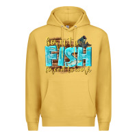 Antique Gold born to fish forced to work Premium Hoodie - NancyCooperArtShop