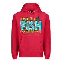 Cardinal born to fish forced to work Premium Hoodie - NancyCooperArtShop