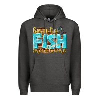 Charcoal Heather born to fish forced to work Premium Hoodie - NancyCooperArtShop