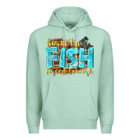 Seafoam born to fish forced to work Premium Hoodie - NancyCooperArtShop