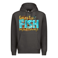 Smoke born to fish forced to work Premium Hoodie - NancyCooperArtShop
