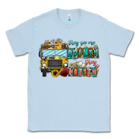 Dusty Blue They See Me Rollin' They Waiting Classic Tee - CowhideDigitalArt