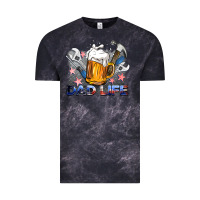 Cloud Black dad life beer and tools Vintage Tee - BarkalooDesign