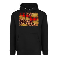 Black christmas leopard glitter background Heavyweight Hoodie - AdoDesignShop
