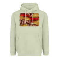 Matcha christmas leopard glitter background Heavyweight Hoodie - AdoDesignShop