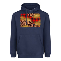 Navy christmas leopard glitter background Heavyweight Hoodie - AdoDesignShop