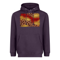 Plum christmas leopard glitter background Heavyweight Hoodie - AdoDesignShop
