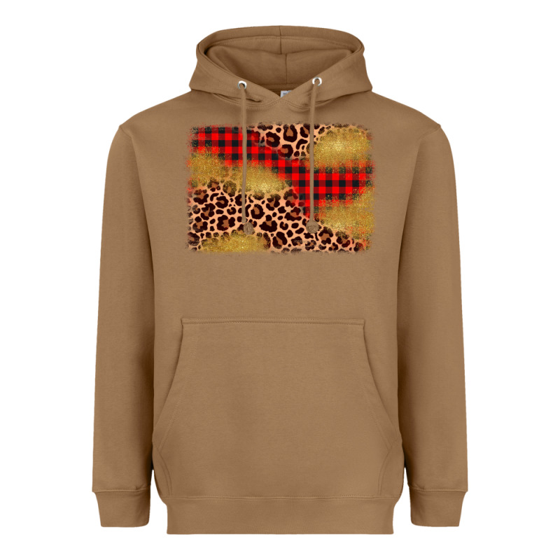 Christmas Leopard Glitter Background Heavyweight Hoodie by AdoDesignShop | Teevron