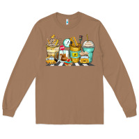Toasted Coconut school bus coffee cups Long Sleeve Tee - Zillion Design Studio