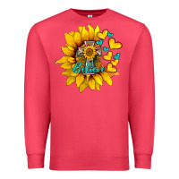 Cardinal western sunflower  cross believe Premium Sweatshirt - BarkalooDesign