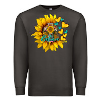 Smoke western sunflower  cross believe Premium Sweatshirt - BarkalooDesign