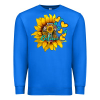 True Royal western sunflower  cross believe Premium Sweatshirt - BarkalooDesign