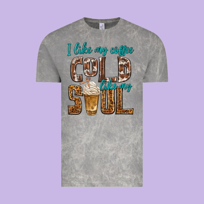 I Like My Coffee Cold Like My Soul Vintage Tee Designed By Texasbilliewilder